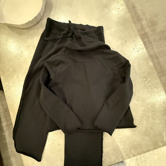 Frank & Eileen Mini Belfast and Bella Sweatpant set Exc Cond $566 retail! black - Picture 3 of 9